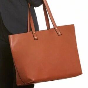 Lulu dharma vegan brown leather tote Brand New